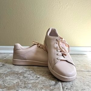 Ed Love Pink Tennis Shoes Sneaker by Ellen Degeneres